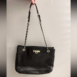 DKNY Leather Purse Faux Snake Skin